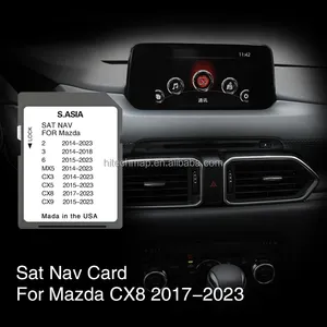 SMIOST Car Multimedia Nav Sat SD CID Tarjeta de cambio Navegación Mapy para Mazda CX 5 2014 CX5 Asia CX3 Board