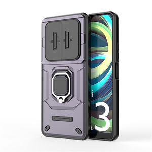 Chống sốc nhựa cứng PC Ống kính bảo vệ điện thoại di động bìa với chân đế chủ cho Redmi <span class=keywords><strong>A3</strong></span> 4G - Product Image 3