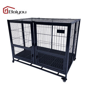 Abd depo ağır büyük köpek kulübesi katlanabilir evcil kafes 7 gün kapı teslimat lüks demir katı desen basit tarzı kutu - Product Image 5