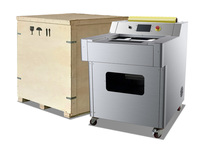 Grote automatische verpakkingsmachine voor vers fruit, groenten, vlees, plastic PVC-clingfilm, voedseltrays, punnetten, weeg- en etiketteermachine