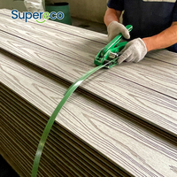 Plancher en bois massif pour terrasse extérieure en teck naturel, imperméable et antidérapant pour jardin, terrasse extérieure en WPC