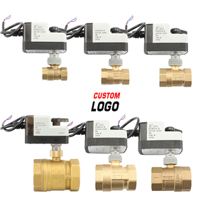 Vanne à boisseau sphérique DN15 <span class=keywords><strong>2</strong></span>, vanne à boisseau sphérique électrique à température moyenne avec actionneur électrique de contrôle de débit - Product Image 1