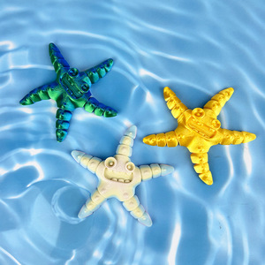 Modelo de Estrella de Mar Impresa en 3D, Colorida, con Articulaciones Móviles, para Decoración Infantil - Product Image 1