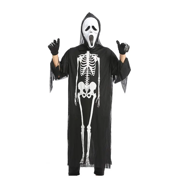 Adult Skeleton halloween mask halloween cosplay costume tv & movie costumes MQ0857-ABCDE
