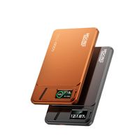 Batterie externe magnétique sans fil 3-en-1 LC1C2 N52 13N 5000/10000mAh en aluminium mince 20W PD avec cordon et support CE FCC 3C
