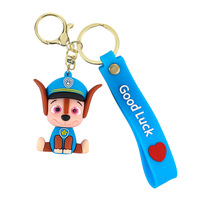 Porte-clés en caoutchouc souple Pat'Patrouille, petit cadeau pour promotion locale et cadeaux d'affaires, vente en gros depuis Yiwu