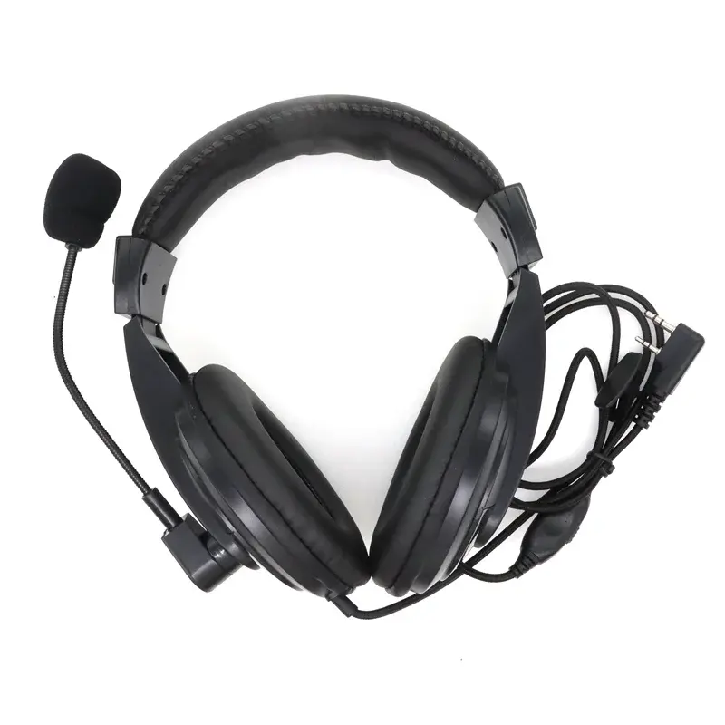 Walkie Talkie Noise Cancel ling Kopfhörer Kopfhörer mit Inline-PTT für Kenwood Anytone Wouxun Baofeng TYT Funkgerät