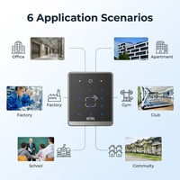 Lector de Tarjetas de Control de Acceso Independiente A36, Teclado Táctil, Lector RFID NFC para Sistema de Seguridad en el Hogar, Oficina y Edificios