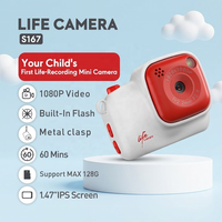 Kamera S167 untuk Anak-anak Video 1080P Layar IPS 1,47 inci Flash Terintegrasi Video 60 menit Penyimpanan 128GB Pilihan Warna Beragam Kamera Retro