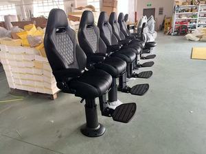 Sedile per Barca con Schienale, Braccioli e Poggiatesta Regolabili, Colore Personalizzabile, Sedia Pilota con Sospensione - Product Image 3