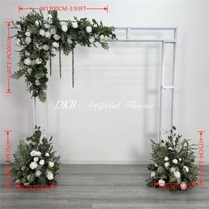 Arche florale géante personnalisée en roses artificielles pour les arrangements d'arche de mariage en extérieur - Product Image 2