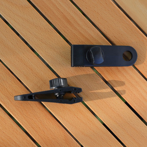 Clip de fixation réglable en nylon en spirale avec corde élastique à boule pour tente, accessoire de piquet de sol de type V Trigone coupe-vent - Product Image 1