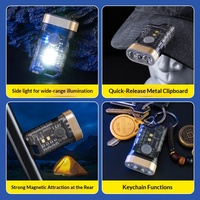 Mini lampe torche LED, outils de plein air, lampe de poche, charge de type C, pour la randonnée, la pêche, l'éclairage d'urgence, lampe étanche