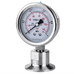 Manómetro de vacío digital de acero inoxidable, medidor de presión de vacío con sello de diafragma. - Product Image 3