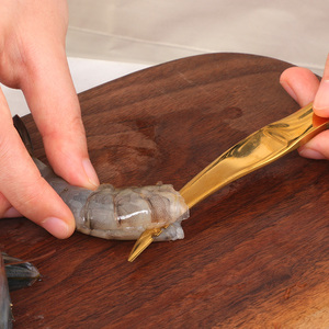 Éplucheur incurvé en acier inoxydable, ustensiles de cuisine, fruits de mer coquille de pétale, <span class=keywords><strong>couteau</strong></span> à crevettes - Product Image 4
