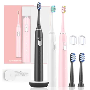 Adult soft-bristle smart sonic induction rechargeable electric toothbrush