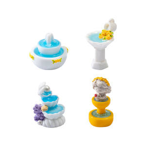 Resin Micro-landscape Creative Roman Column Cupid Garden Fountain Terrarium DIY Decorative Accessories Mini <b>Ornaments</b> - Product Image 5