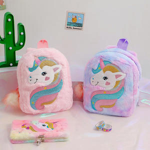 新しいトレンドの学生ギフトスクールバッグソフト軽量トラベルバッグ学校ぬいぐるみユニコーンバックパック女の子用 - Product Image 6