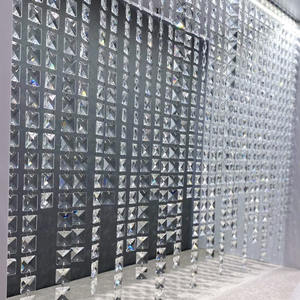 ม่านลูกปัดคริสตัลหรูหรา ม่านกั้นห้อง ม่านกั้นห้องน้ำ ครึ่งผนัง ตู้เก็บรองเท้า ฉากกั้นคริสตัล - Product Image 4