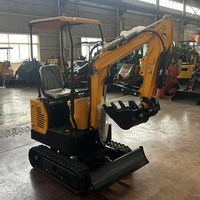 Excavator Mini Crawler HDL QH12-3, Kedalaman Penggalian 1700mm, Bucket 0.03m, Mesin Hidrolik Koop Engine untuk Lanskap