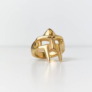 Einzigartiger klobiger DF <span class=keywords><strong>Doom</strong></span> cooler Hip-Hop-Männerschmuck massiver 14k Goldring - Product Image 2