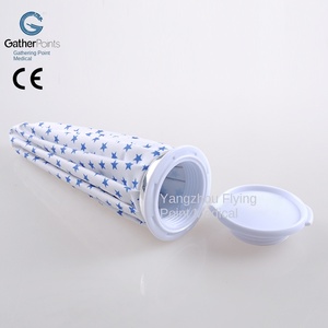 Usluck cổ điển màu trắng màu xanh năm cánh mô hình ngôi sao vải túi nước đá nhà máy trực tiếp thể thao lạnh gói với thiết kế thời trang 6/9/11inch - Product Image 2