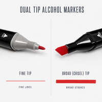Lot de marqueurs à alcool double pointe 24 couleurs personnalisables pour artistes et designers – Vente en gros, marque privée, directement de l'usine