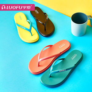2021 HOT SALE LUOFU Summer Beach Thong Women's Slim Flip Flops PVC Sole Sandals Beach Slippers <strong>Shower</strong> <strong>Slides</strong> - Product Image 2