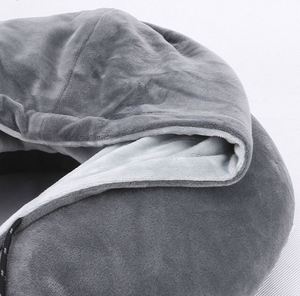 Nouvel Oreiller de Voyage à Capuche en Mousse à Mémoire de Forme pour Avion et Voiture avec Sangle - Product Image 4