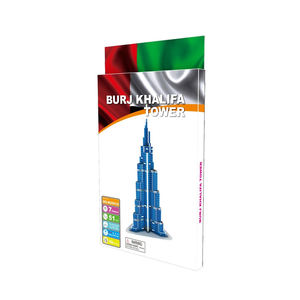 Dubai Building Toy Mini Tower 3D Puzzle Burj Khalifa modello con 51 pezzi - Product Image 1