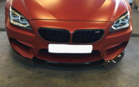 Spoiler avant en fibre de carbone finition brillante pour BMW F06/F12/F13/M6 (2014 et plus) - LANNER JC-XP1018 Installation par colle et vis