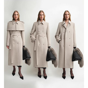 Abrigo de Lana de Alpaca para Mujer Fireladyfur con Capa Desmontable "Elegant Silhouette" - Product Image 4