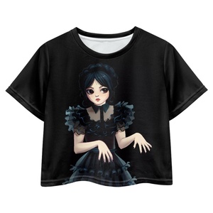Summer New Children's Clothing <strong>Wednesday</strong> Design Kids Clothes Girls Short Sleeve <strong>T</strong>-<strong>shirt</strong> OEM Custom Tops Fashion <strong>Shirts</strong> Drop Ship - Product Image 1