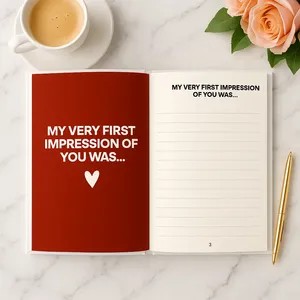 LABON Diario Guidato per Coppie Romantiche "Perché <span class=keywords><strong>sei</strong></span> mio" Regalo di Anniversario Libro dei Ricordi Fai-da-Te per Partner e Mogli - Product Image 1