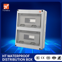 Boîte de distribution de disjoncteurs Tulabu HT 24 voies TSM, étanche IP65, rail de câbles électriques, 110V 20A, gris