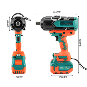 Llave de Impacto Inalámbrica para Batería de 21V, Atornillador sin Escobillas de 2000NM de Torque, Diseño Inalámbrico 140719 21V, Potencia Portátil para Uso Versátil - Product Image 5