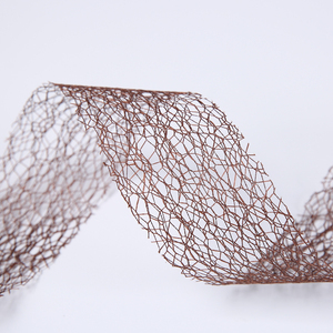 Pasokan pabrik pita jala Deco 100% poliester wajah ganda berwarna untuk pembungkus hadiah buket murah - Product Image 6