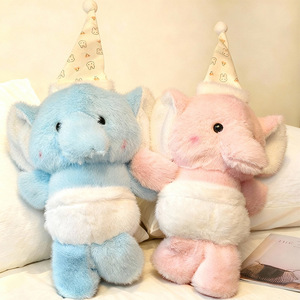 Peluche Elefantino 'Goodnight' Stile Influencer, Super Carino con Design Dinamico, Imbottitura in Cotone PP, Regalo Perfetto - Product Image 1