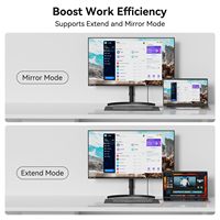Adaptateur BENFEI vers HD MI 8K/60Hz, Convertisseur Unidirectionnel DP Ordinateur vers Moniteur HD MI, Convertisseur en Aluminium Haute Performance