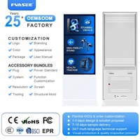 Afficheur numérique et écran tactile LCD de 55 pouces, kiosque totem, écran tactile intelligent intérieur, lecteur publicitaire sur pied avec WIFI