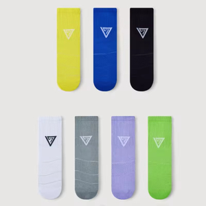 High Quality Cotton Running <b>Socks</b> for Men Professional Sweat Absorbing Towel Bottom Solid Color Multi-color Sports <b>Socks</b> - Product Image 5