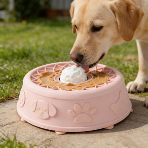 Jouet d'enrichissement antidérapant pour soulager l'anxiété des chiens, gamelle en silicone à alimentation lente pour aliments liquides et humides, bol à lécher pour chats, jouet à friandises pour chiens et chats - Product Image 1