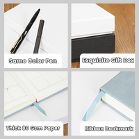 Carnet de notes personnalisé en cuir PU A5 avec couverture rigide et bande élastique pour bureau moderne