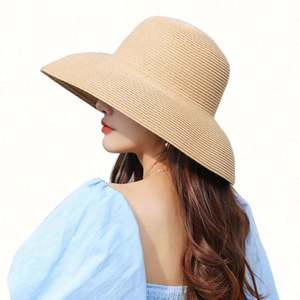 Summer New Travel <b>Visor</b> Sunscreen Sunshade Holiday Beach Sports <b>Straw</b> Hat for Unisex - Product Image 1
