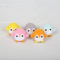 Mini Crochet Animal Poupée Pingouin Porte-clés Crocheté Amigurumi Dessin Animé Pingouin Porte-clés Tricoté À La Main Tricoté Tricot Porte-clés