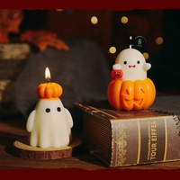 Bougie en cire de soja moderne Alien d'Halloween, faite à la main, pour la décoration de table de fête, cadeau ou ornement