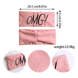 Bandeaux de sport pour femmes avec logo personnalisé brodé, idéaux pour le lavage du visage, le spa, le sport et le yoga – Vente chaude - Product Image 4