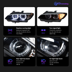 ไฟหน้า LED รุ่นใหม่ สำหรับรถยนต์ซีรีย์ 3 E92 E93 M3 ปี 2006-2012 แบบทัวริ่ง ระบบ DRL 12V 6000K 36W ใช้ได้กับรถยนต์ทั่วไป รับประกัน 1 ปี ติดตั้งง่ายแบบ Plug and Play - Product Image 3