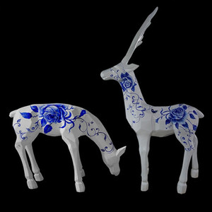 Sáng Tạo Và Tùy Chỉnh Thiết Kế Vườn Nhựa Môi Trường Đứng Kích Thước Cuộc Sống Con Hươu Cao Cổ Bức Tượng - Product Image 5