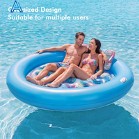Neues Design, heiß begehrt, runde Form, PVC-Vinyl, aufblasbarer Pool-Luftmatratzen-Lounge-Liegestuhl, Wasserbett